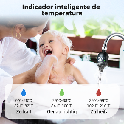 Termómetro de ducha Indicador LED - Muestra la Temperatura del Agua con Colores, Fácil Instalación y Ahorro de Energía