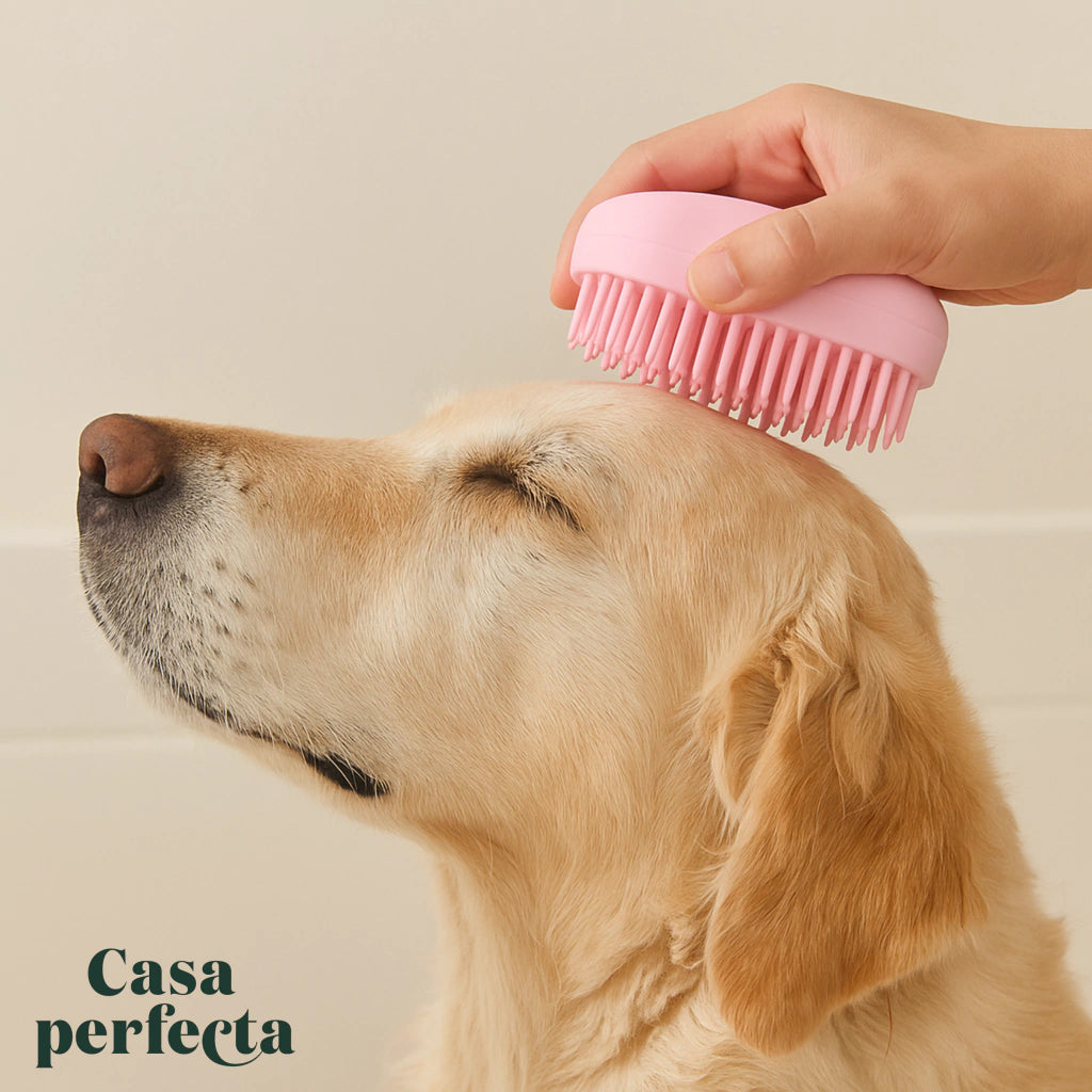 Cepillo Masajeador de Baño con Dispensador Integrado