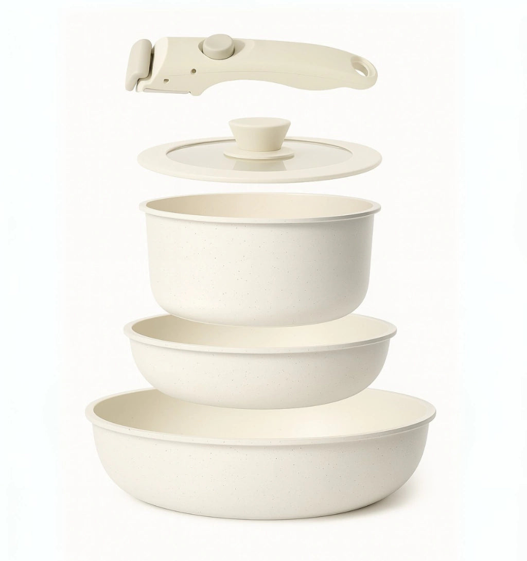 Set de Ollas y Sartenes Antiadherentes Easy Grip